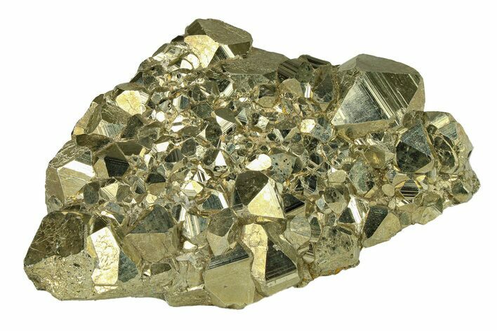 Gleaming Pyrite Crystal Cluster - Peru #291973